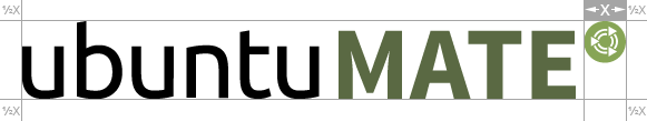 Границы логотипа Ubuntu MATE