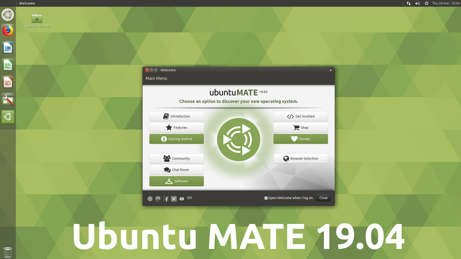 Финальный Выпуск Ubuntu 19.04 | Ubuntu MATE