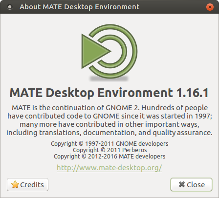 About MATE Desktop 1.16