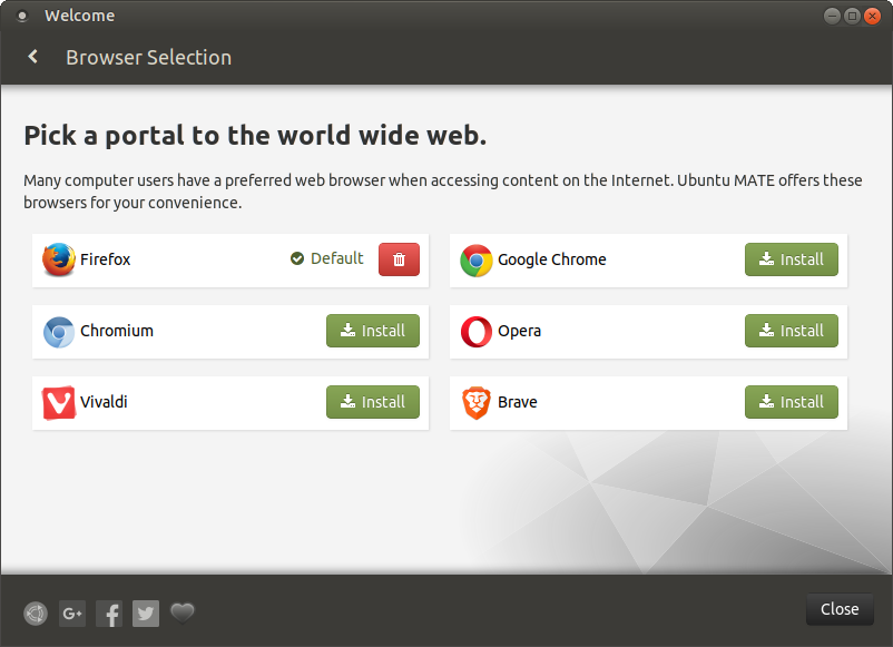 Browser Selection