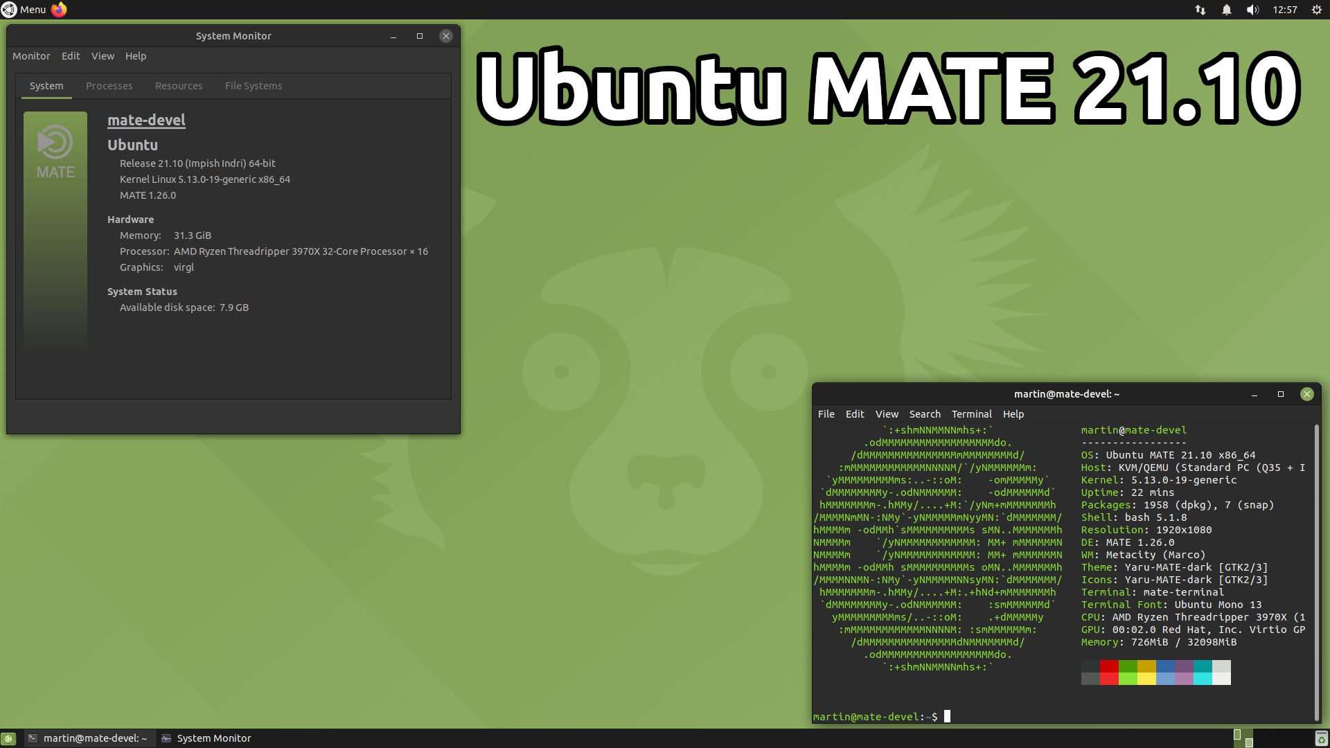 Ubuntu MATE 21.10