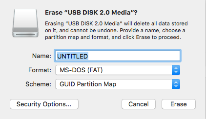 Screenshot of Disk Utility